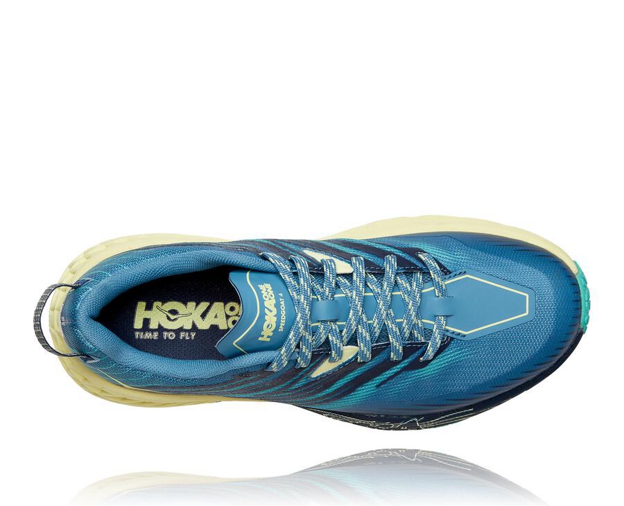 Hoka One One Trail Schoenen Dames - Speedgoat 4 - Blauw - OY7935842